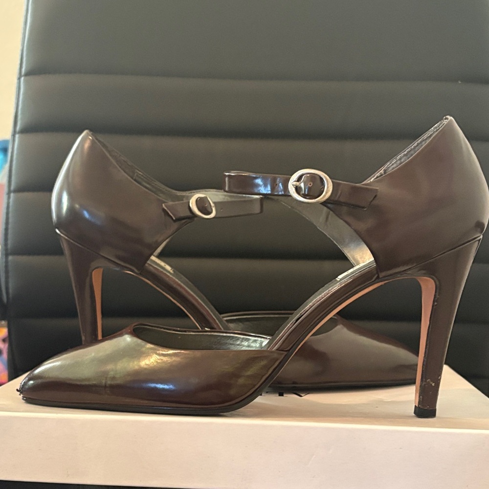 Alfani Burgundy Mary Jane Heels